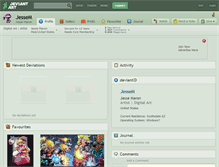 Tablet Screenshot of jessem.deviantart.com