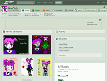 Tablet Screenshot of jinxclub.deviantart.com