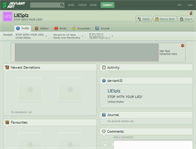 Tablet Screenshot of liesplz.deviantart.com