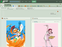 Tablet Screenshot of greatking.deviantart.com