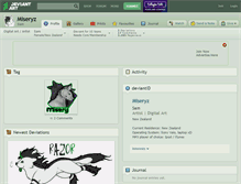 Tablet Screenshot of miseryz.deviantart.com