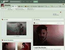 Tablet Screenshot of mistykat.deviantart.com