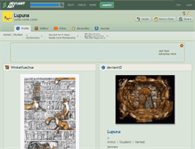 Tablet Screenshot of lupuna.deviantart.com