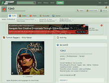 Tablet Screenshot of 12m3.deviantart.com