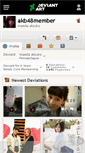 Mobile Screenshot of akb48member.deviantart.com