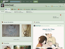 Tablet Screenshot of kaidanfangirl.deviantart.com