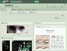 Tablet Screenshot of nameless14.deviantart.com