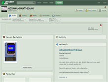 Tablet Screenshot of megamandantheman.deviantart.com