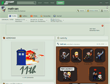 Tablet Screenshot of math-san.deviantart.com