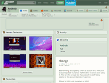 Tablet Screenshot of androly.deviantart.com