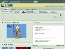 Tablet Screenshot of el-patjzon.deviantart.com
