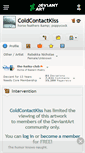 Mobile Screenshot of coldcontactkiss.deviantart.com