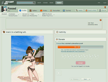 Tablet Screenshot of foxood.deviantart.com