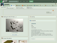 Tablet Screenshot of ciomaria.deviantart.com