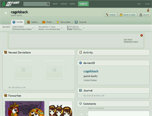 Tablet Screenshot of cageisback.deviantart.com