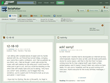 Tablet Screenshot of bellapotter.deviantart.com