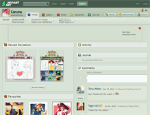 Tablet Screenshot of caruna.deviantart.com