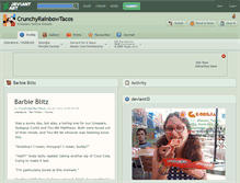 Tablet Screenshot of crunchyrainbowtacos.deviantart.com