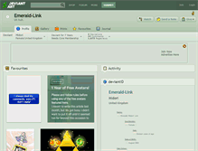 Tablet Screenshot of emerald-link.deviantart.com