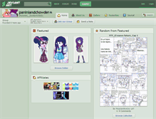 Tablet Screenshot of paniniandchowder.deviantart.com