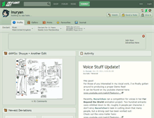 Tablet Screenshot of inuryan.deviantart.com