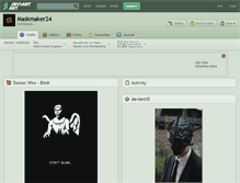 Tablet Screenshot of maskmaker24.deviantart.com