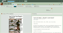 Desktop Screenshot of feathereddragon.deviantart.com