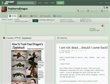 Tablet Screenshot of feathereddragon.deviantart.com