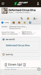 Mobile Screenshot of deformed-circus-diva.deviantart.com