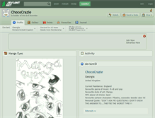 Tablet Screenshot of chococrazie.deviantart.com