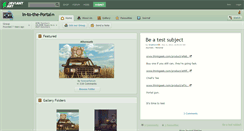 Desktop Screenshot of in-to-the-portal.deviantart.com