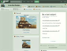 Tablet Screenshot of in-to-the-portal.deviantart.com