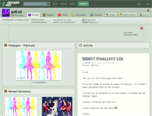 Tablet Screenshot of jeffro5.deviantart.com
