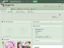 Tablet Screenshot of kamagura-san.deviantart.com