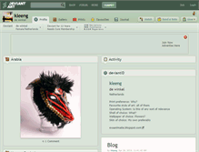Tablet Screenshot of kleeng.deviantart.com