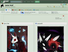 Tablet Screenshot of jester-wolf.deviantart.com