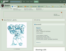 Tablet Screenshot of nexero.deviantart.com