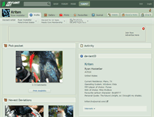 Tablet Screenshot of kriten.deviantart.com