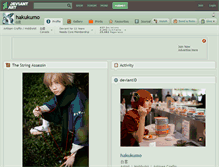 Tablet Screenshot of hakukumo.deviantart.com