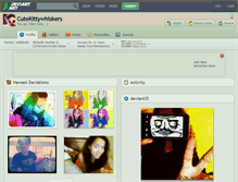 Tablet Screenshot of cutekittywhiskers.deviantart.com