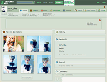 Tablet Screenshot of mr-cute.deviantart.com