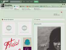 Tablet Screenshot of bloodyray.deviantart.com