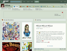 Tablet Screenshot of junvee.deviantart.com