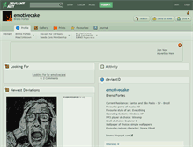 Tablet Screenshot of emotivecake.deviantart.com