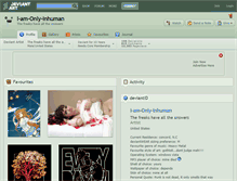 Tablet Screenshot of i-am-only-inhuman.deviantart.com