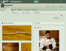 Tablet Screenshot of michaelaw1.deviantart.com