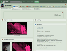 Tablet Screenshot of janebond.deviantart.com