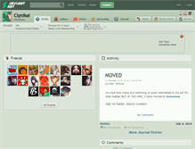 Tablet Screenshot of clynikal.deviantart.com