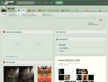 Tablet Screenshot of bhrylt.deviantart.com