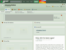 Tablet Screenshot of hemminatorxd.deviantart.com